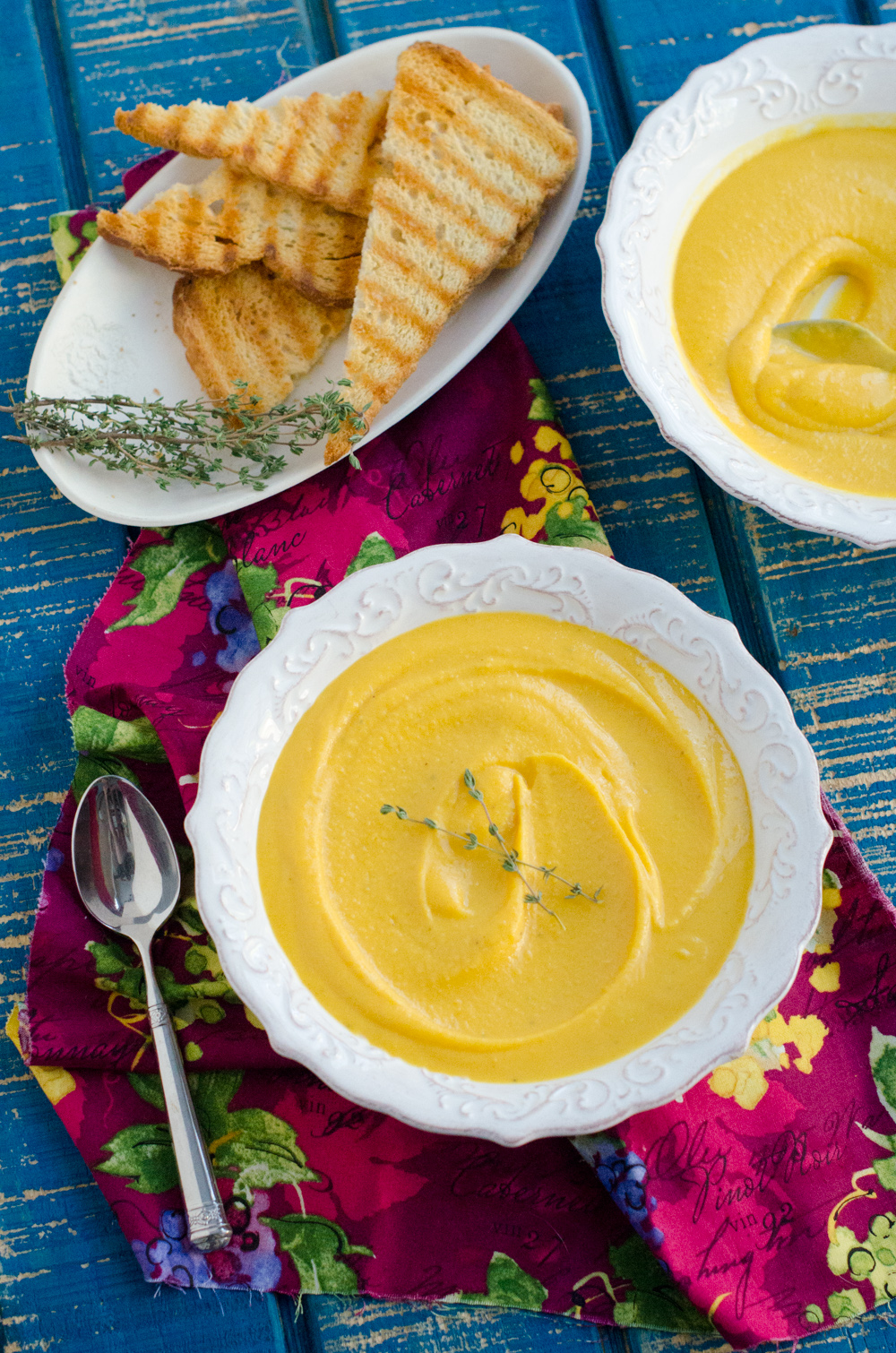 Maple Roasted Butternut Squash Soup from ChefSarahElizabeth.com