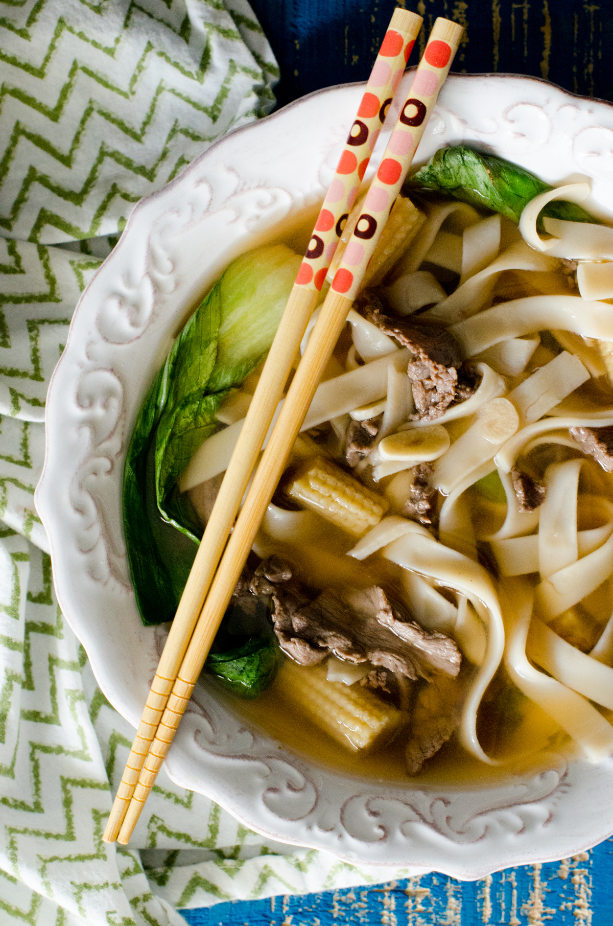 Chinese 5 Spice Beef and Noodles recipe by ChefSarahElizabeth.com