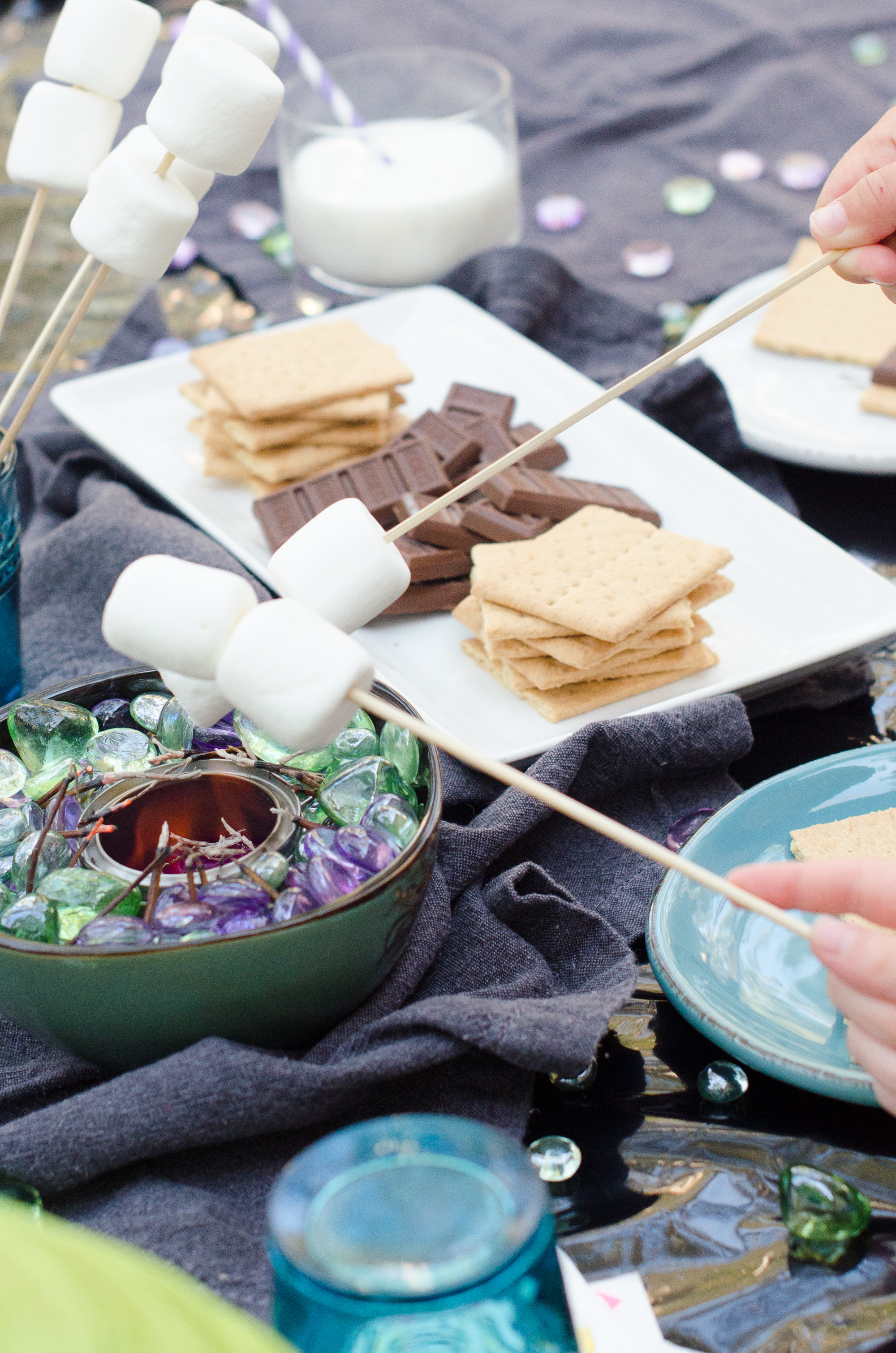 Tabletop S'mores from ChefSarahElizabeth.com