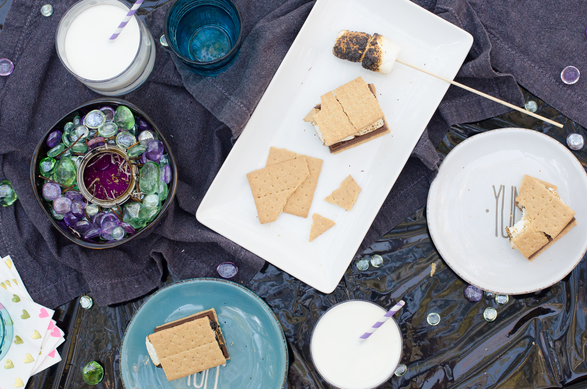 Tabletop S'mores from ChefSarahElizabeth.com