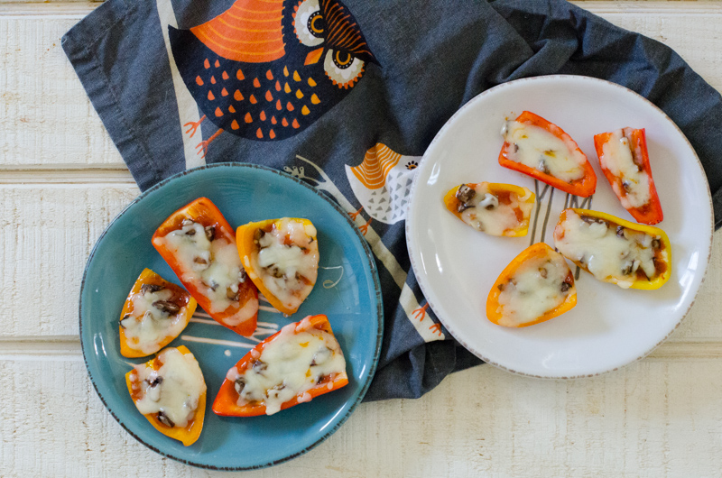 Mini Bell Pepper Pizza from ChefSarahElizabeth.com