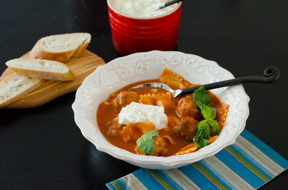 Pasta Soup recipe from ChefSarahElizabeth.com