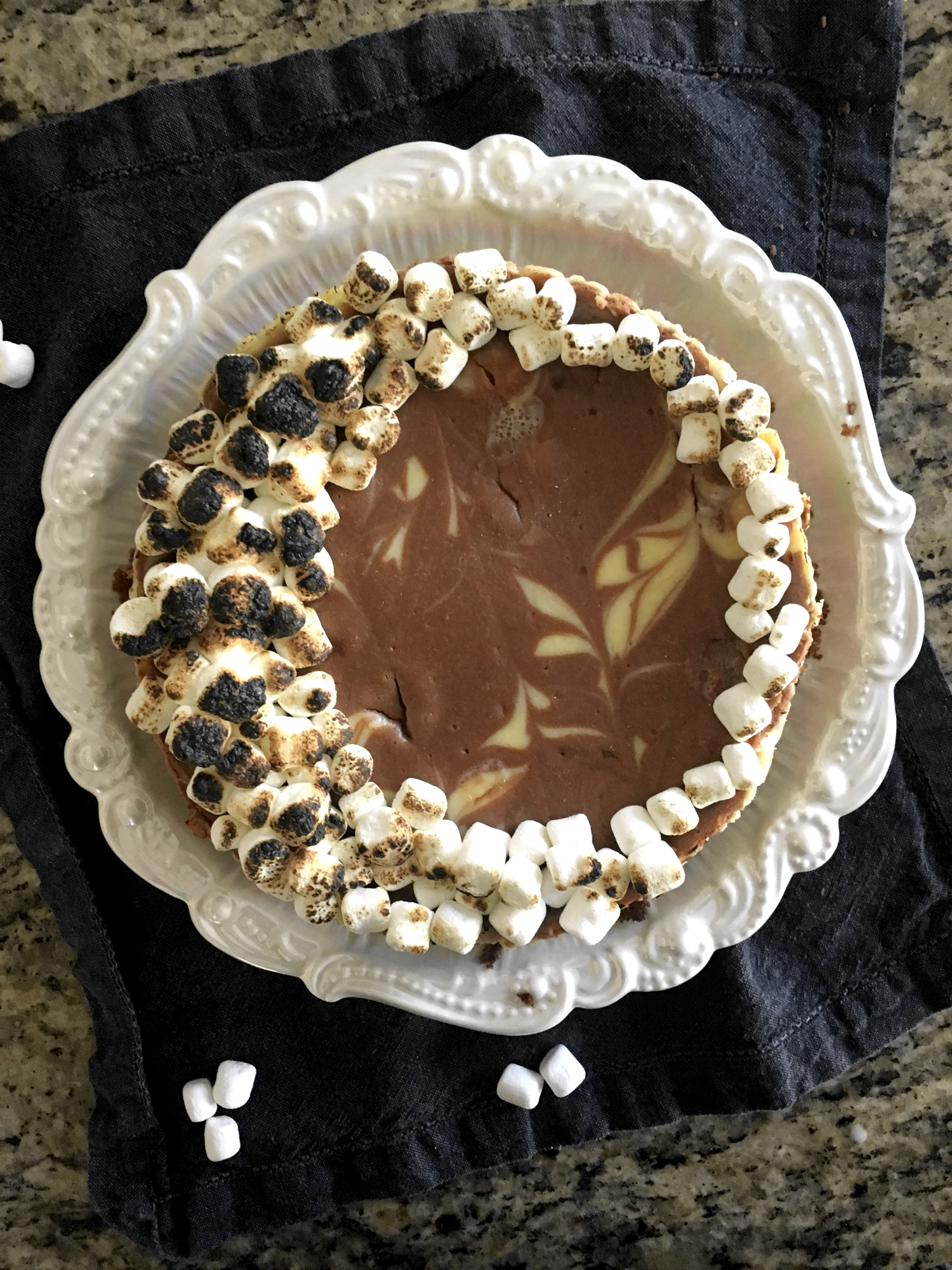 S'mores Cheesecake from ChefSarahElizabeth.com